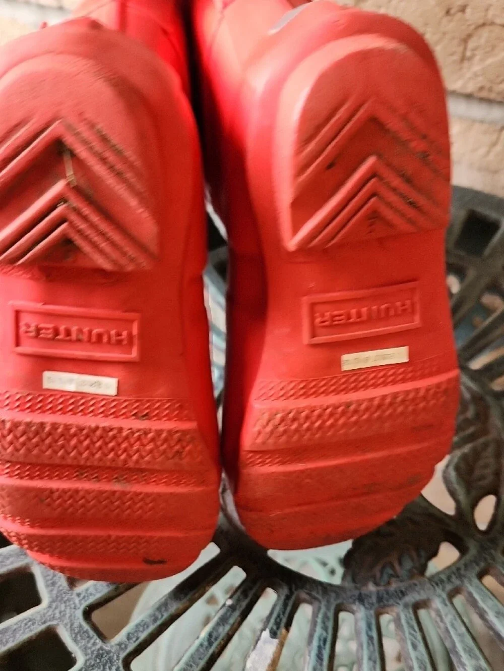 Hunter Kids Coral-Red Rain Boots